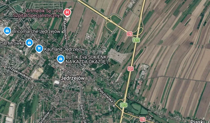 Działka Jędrzejów, ul. Brzozowa