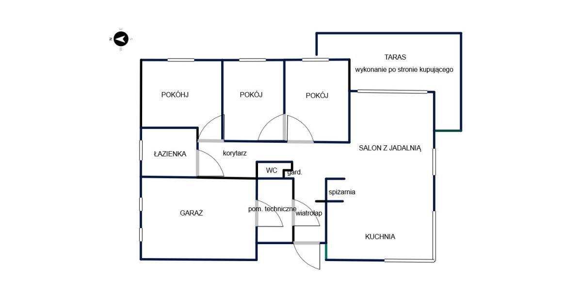 dom wolnostojący, 4 pokoje Pogwizdów. Zdjęcie 16