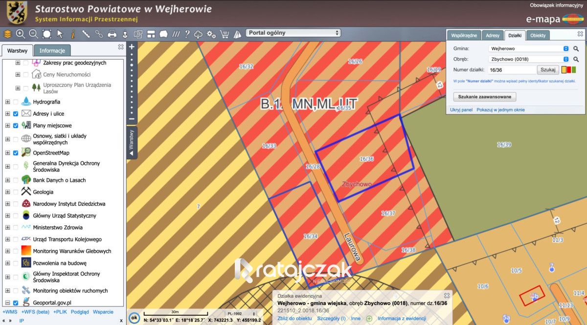 Działka budowlana Zbychowo. Zdjęcie 19