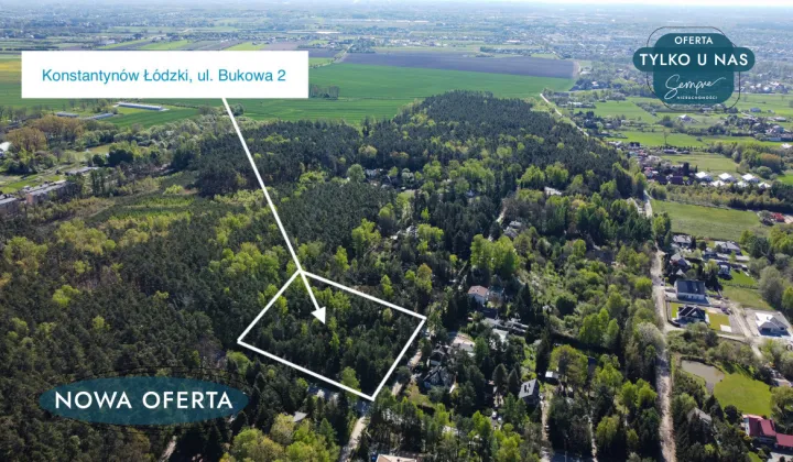 Działka inwestycyjna Konstantynów Łódzki, ul. Bukowa