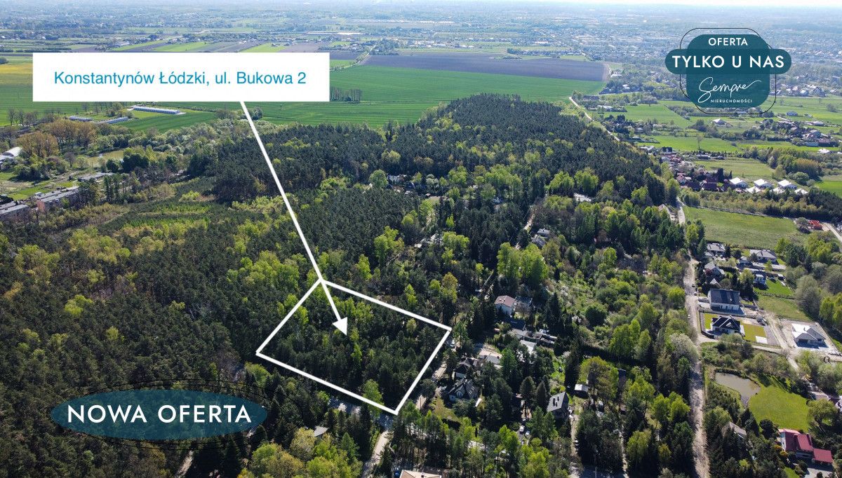 Działka inwestycyjna Konstantynów Łódzki, ul. Bukowa