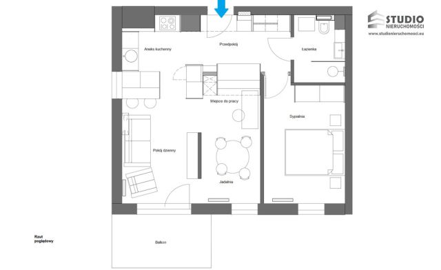 Mieszkanie 3-pokojowe Kraków Podgórze, ul. Rydlówka. Zdjęcie 13