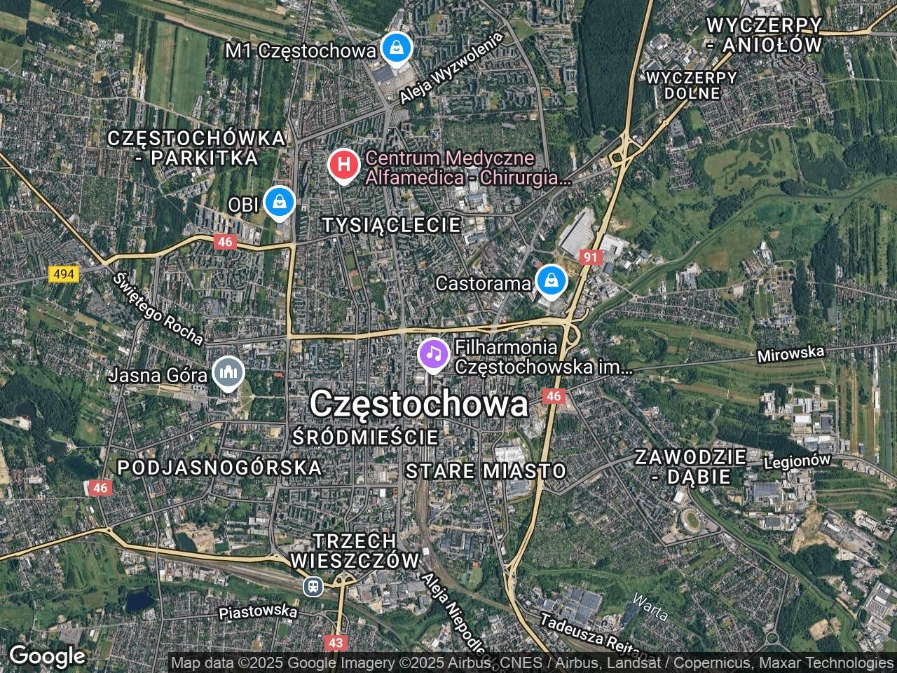 Mieszkanie 3-pokojowe Częstochowa Centrum, ul. Wilsona