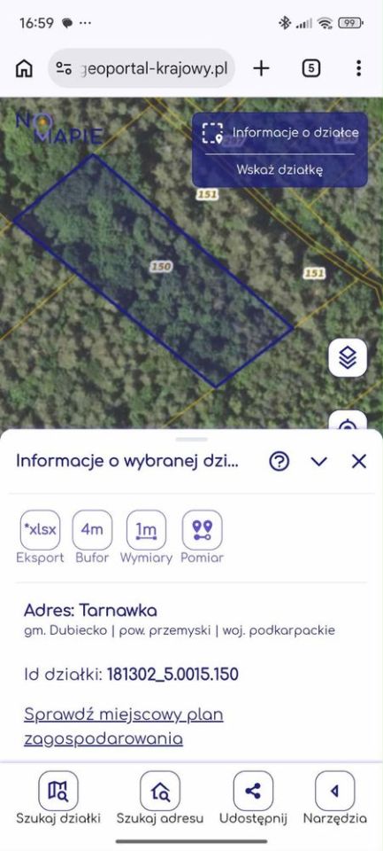 Działka budowlana Tarnawka. Zdjęcie 6