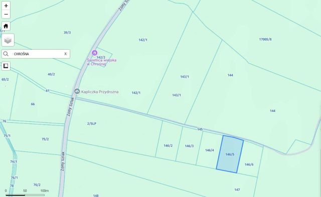 Działka budowlana Chrośna. Zdjęcie 1