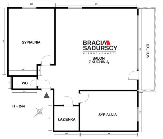 Mieszkanie 3-pokojowe Kraków Grzegórzki, ul. prof. Władysława Szafera. Zdjęcie 23