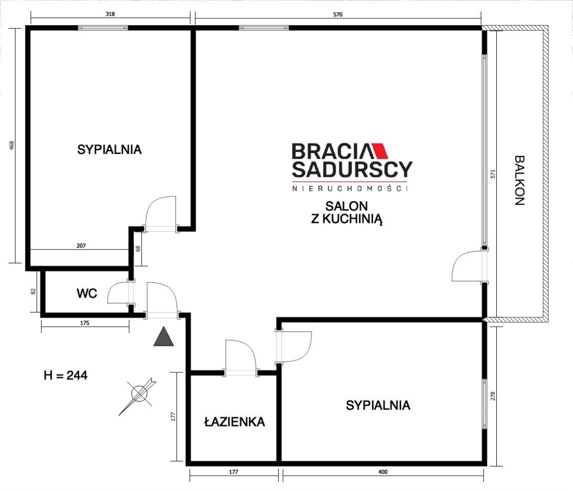 Mieszkanie 3-pokojowe Kraków Grzegórzki, ul. prof. Władysława Szafera. Zdjęcie 23