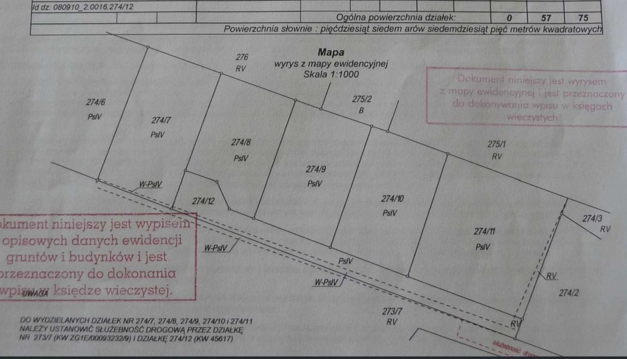 Działka budowlana Zielona Góra Zatonie, ul. Kwiatowa. Zdjęcie 3