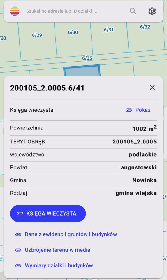 Działka budowlana Danowskie. Zdjęcie 2
