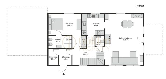 bliźniak, 15 pokoi Dębogórze. Zdjęcie 27