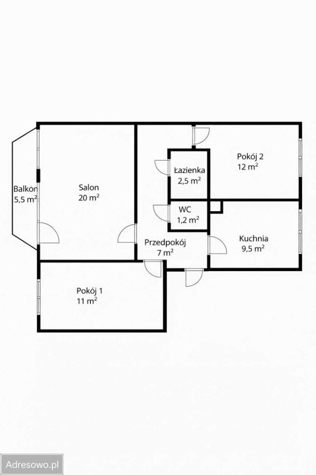 Mieszkanie 3-pokojowe Wrocław Muchobór Mały, ul. Strzegomska. Zdjęcie 9