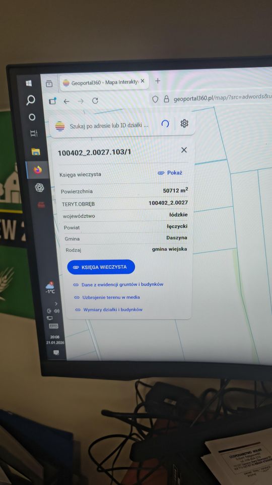 Działka rolno-budowlana Nowy Sławoszew. Zdjęcie 2