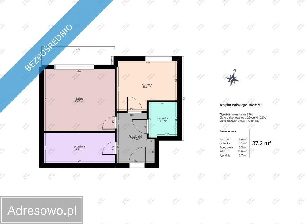 Mieszkanie 1-pokojowe Łódź Bałuty, ul. Wojska Polskiego. Zdjęcie 14