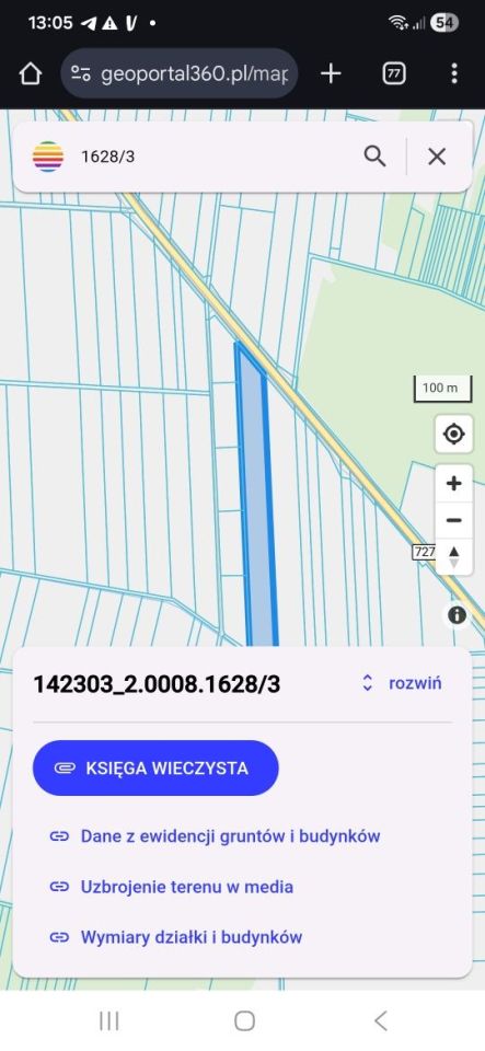 Działka rolna Klwów