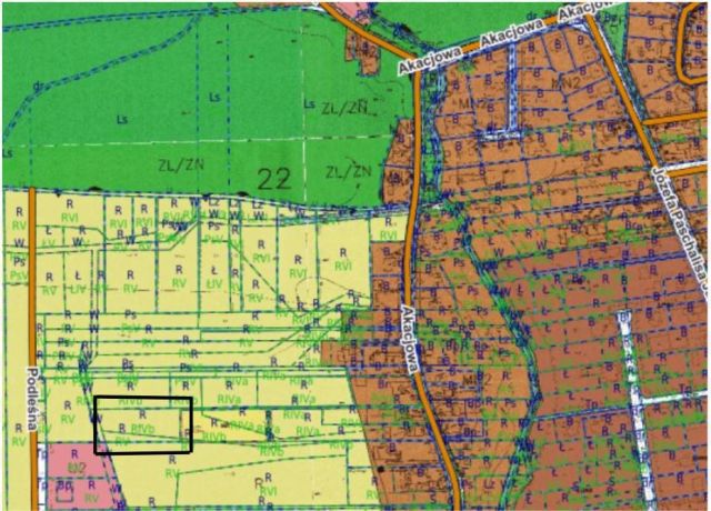 Działka rolno-budowlana Koczargi Stare, ul. Akacjowa. Zdjęcie 1