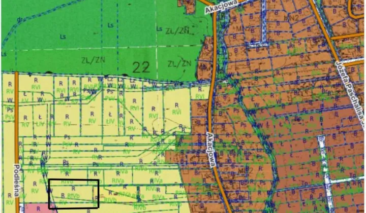 Działka rolno-budowlana Koczargi Stare, ul. Akacjowa