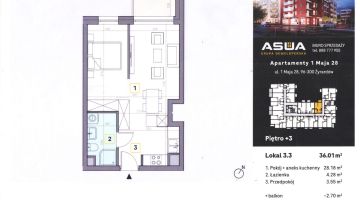 Mieszkanie 2-pokojowe Żyrardów, ul. 1 Maja