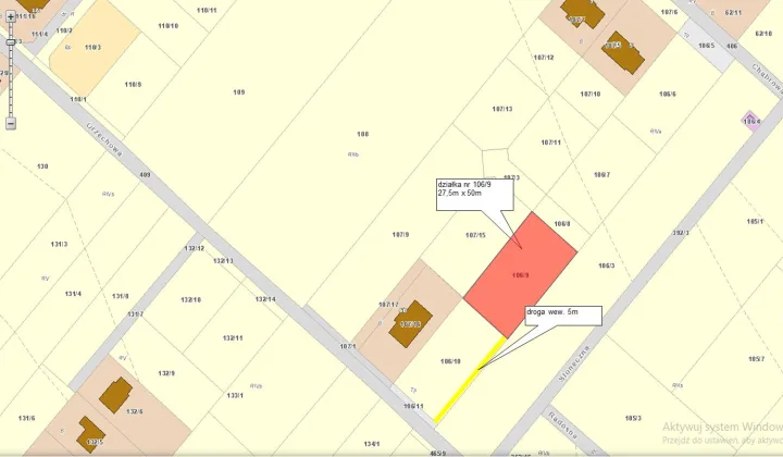 Działka budowlana Ratowice, ul. Orzechowa