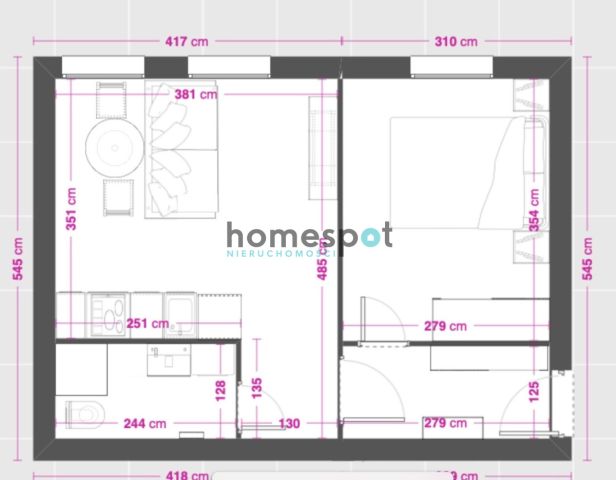 Mieszkanie 2-pokojowe Poznań Łazarz, ul. Marcelego Mottego. Zdjęcie 7