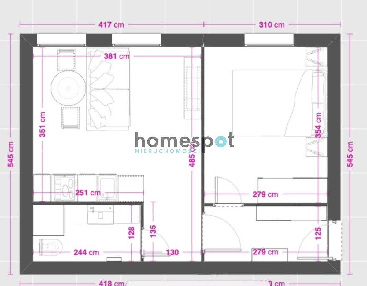 Mieszkanie 2-pokojowe Poznań Łazarz, ul. Marcelego Mottego. Zdjęcie 7
