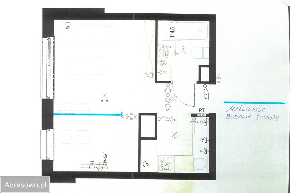 Mieszkanie 1-pokojowe Warszawa Mokotów, ul. Stanisława Kierbedzia. Zdjęcie 9