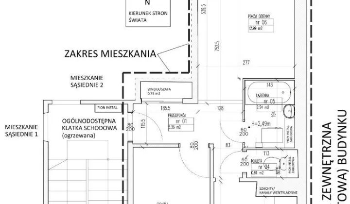 Mieszkanie 2-pokojowe Wrocław Stare Miasto, ul. Zachodnia