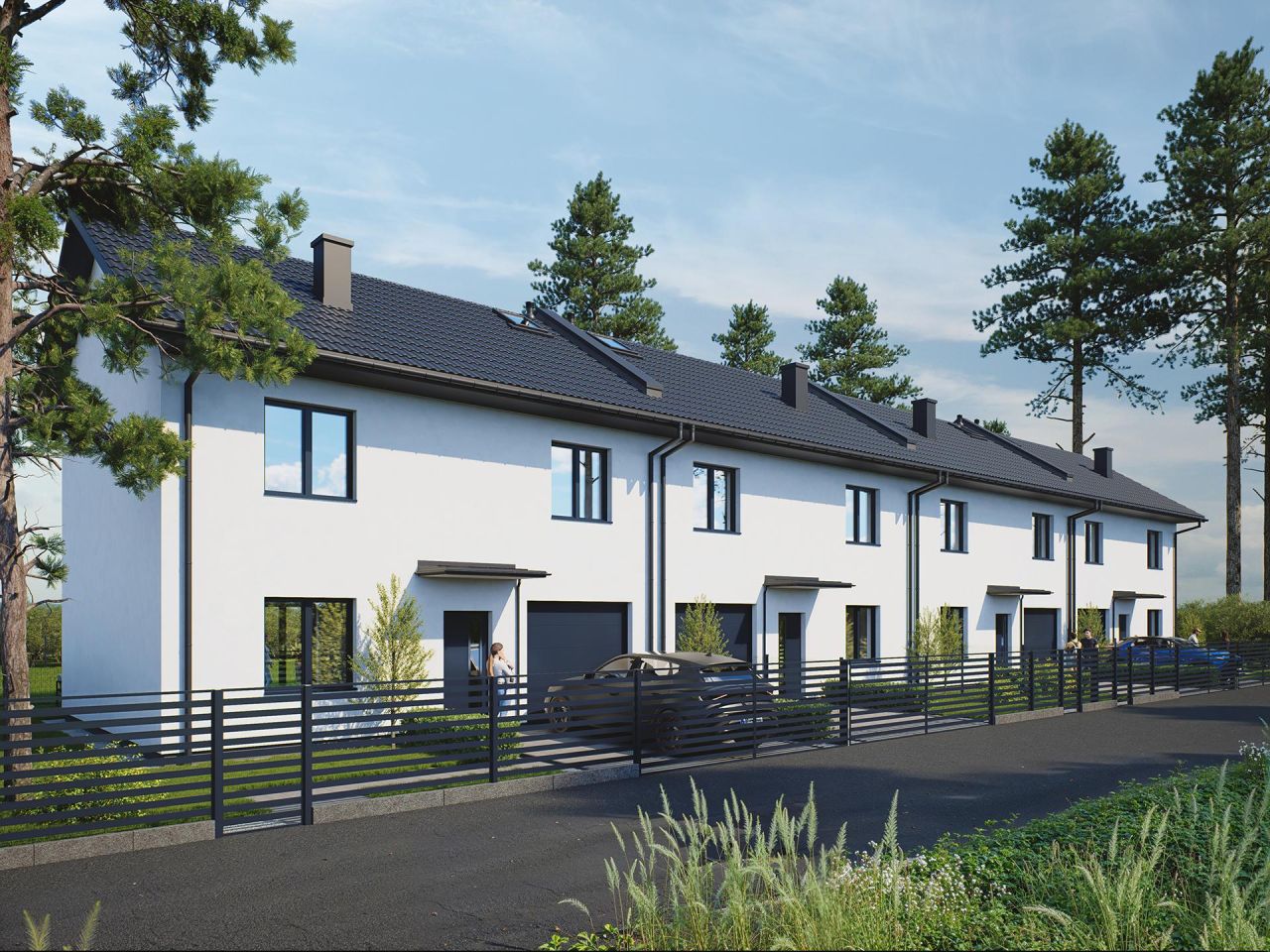 dom szeregowy, 4 pokoje Zielonka Zosinek, ul. Ossowska