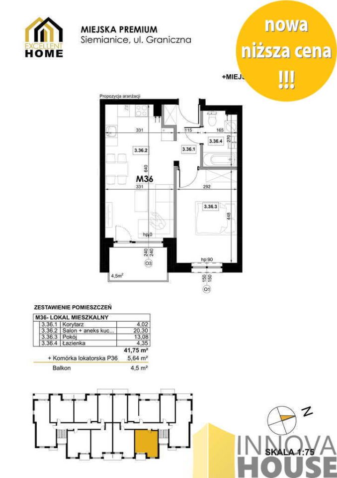 Mieszkanie 2-pokojowe Siemianice. Zdjęcie 11