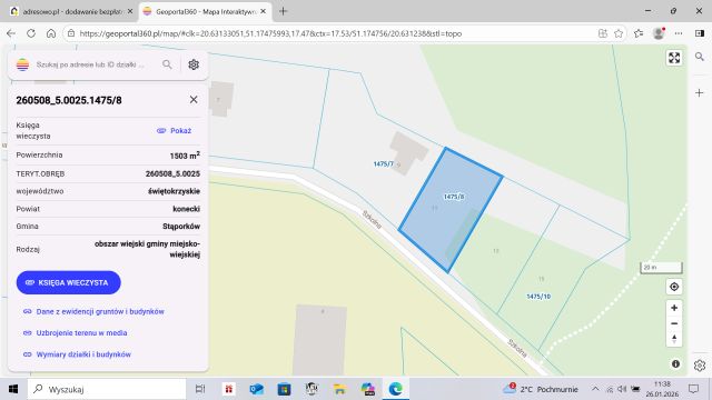 Działka rolno-budowlana Niekłań Wielki, ul. Szkolna. Zdjęcie 1