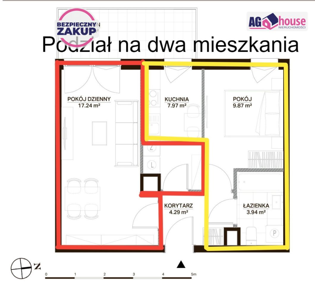 Mieszkanie 2-pokojowe Gdańsk Brzeźno, ul. Dworska. Zdjęcie 12