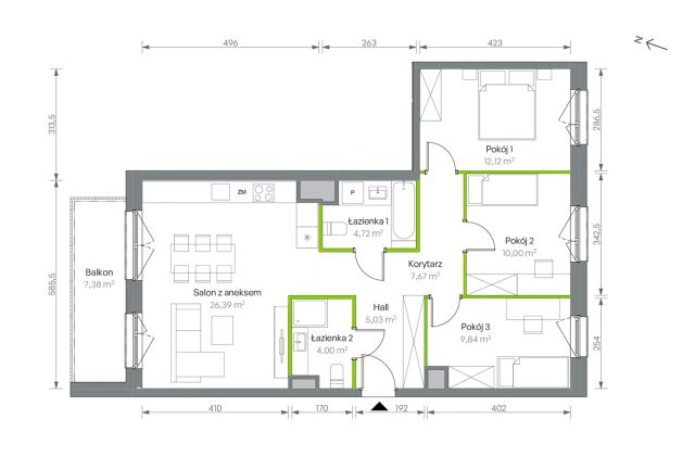 Mieszkanie 4-pokojowe Warszawa Targówek, ul. Oliwska. Zdjęcie 16