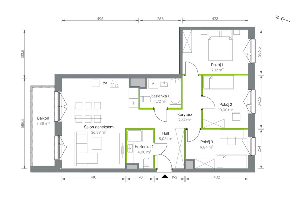 Mieszkanie 4-pokojowe Warszawa Targówek, ul. Oliwska. Zdjęcie 16