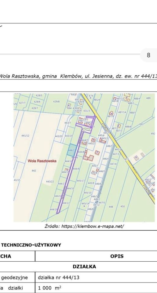 Działka budowlana Wola Rasztowska. Zdjęcie 3