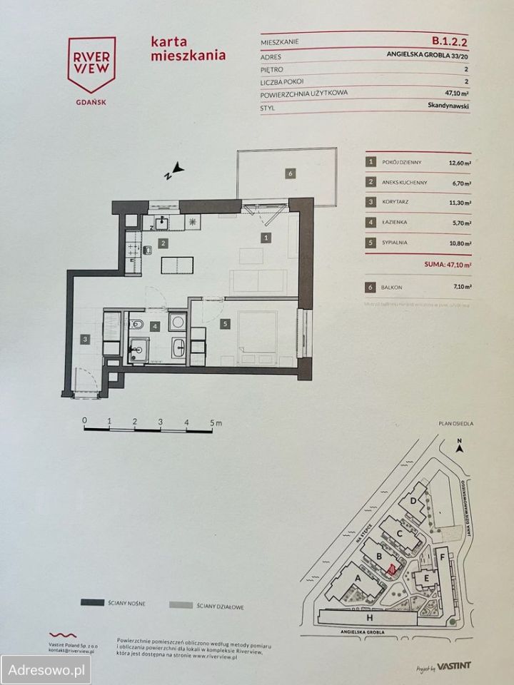 Mieszkanie 2-pokojowe Gdańsk Śródmieście, ul. Angielska Grobla. Zdjęcie 20