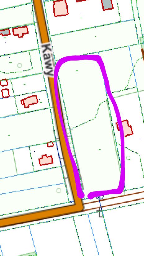 Działka budowlana Wymysłów Kawy, ul. Kawy