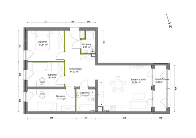 Mieszkanie 4-pokojowe Wrocław Ołtaszyn, ul. Orawska. Zdjęcie 8