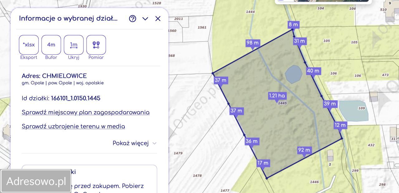 Działka inwestycyjna Opole Chmielowice. Zdjęcie 2