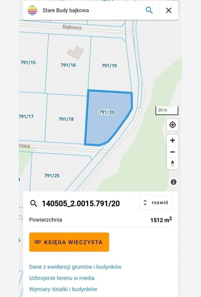 Działka budowlana Stare Budy, ul. Bajkowa. Zdjęcie 6