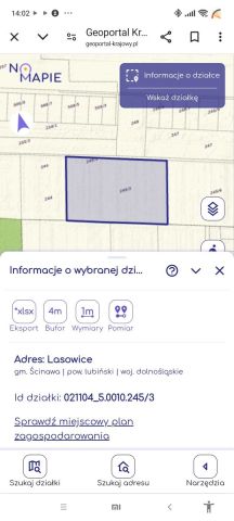 Działka rolna Lasowice. Zdjęcie 1