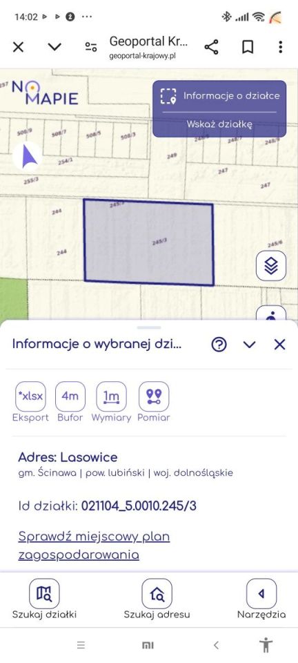 Działka rolna Lasowice. Zdjęcie 1
