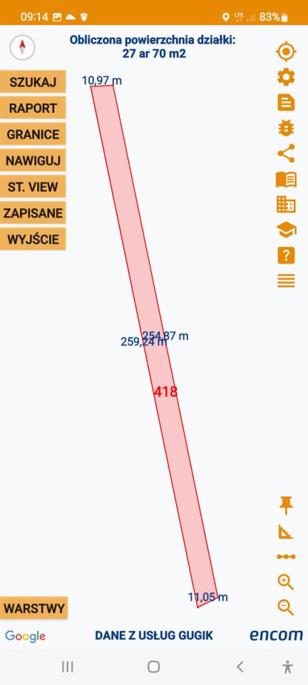 Działka leśna Chłopków