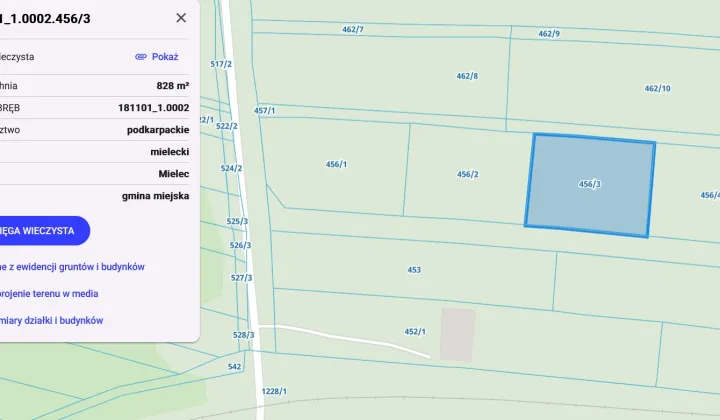 Działka budowlana Mielec Cyranka, ul. Leona Wanatowicza