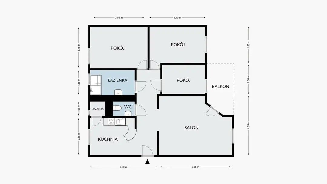 Mieszkanie 4-pokojowe Słupsk, al. 3 Maja. Zdjęcie 10