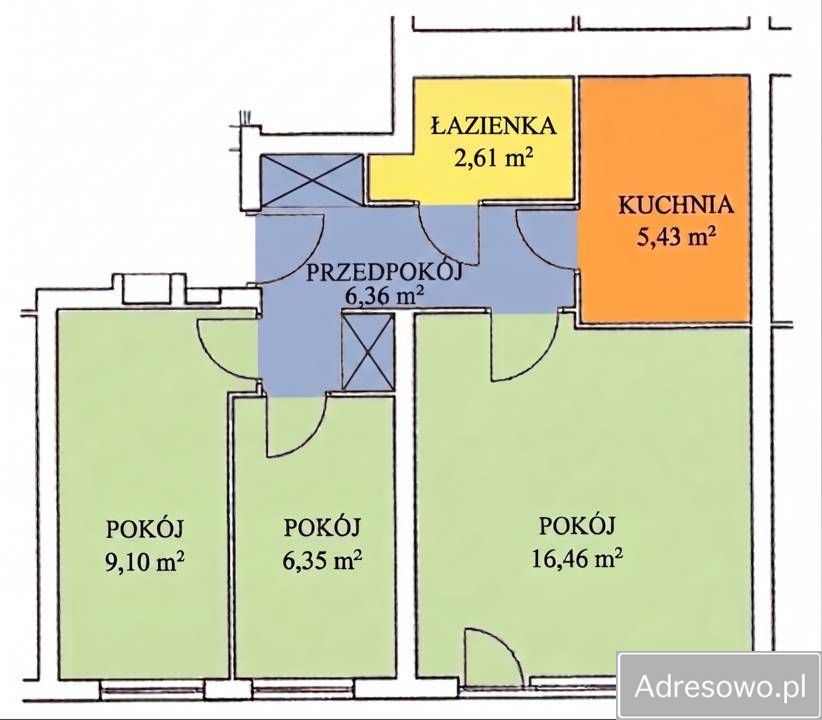 Mieszkanie 3-pokojowe Warszawa Ursus, ul. Stanisława Wojciechowskiego. Zdjęcie 12