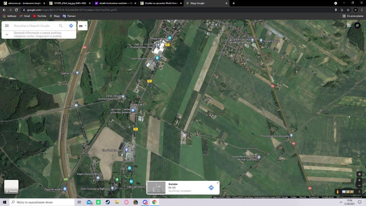 Działka budowlana Warlubie. Zdjęcie 2