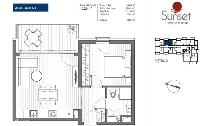 Mieszkanie 2-pokojowe Ustronie Morskie, ul. Rolna. Zdjęcie 9