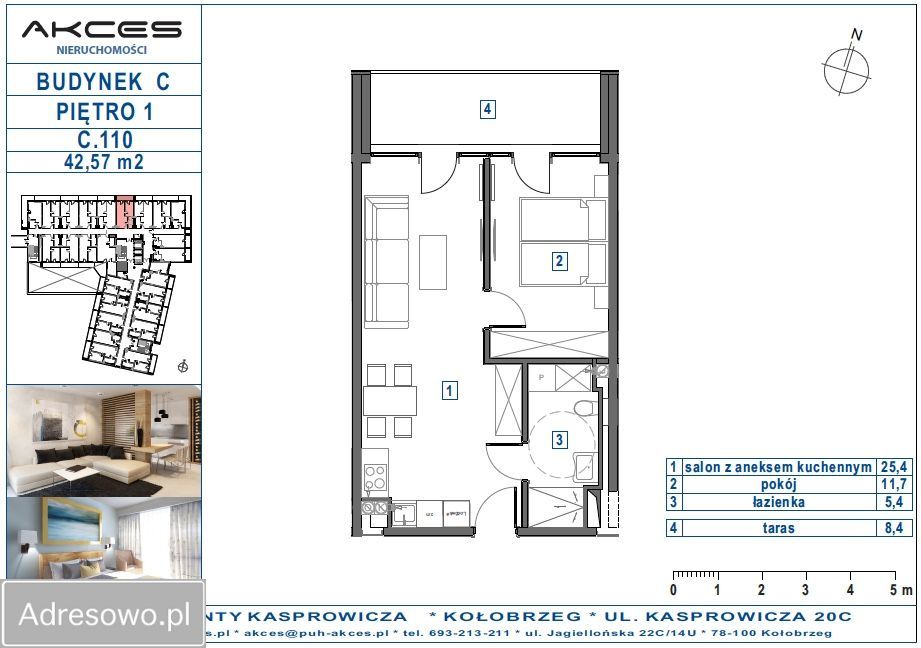 Mieszkanie 2-pokojowe Kołobrzeg, ul. Jana Kasprowicza. Zdjęcie 11