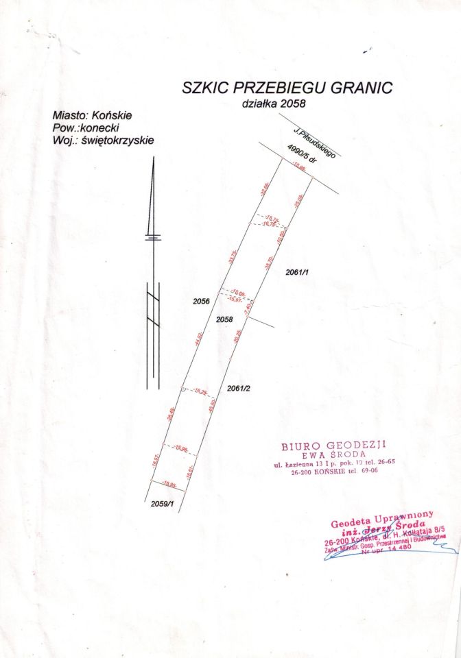 Działka budowlana Końskie, ul. marsz. Piłsudskiego. Zdjęcie 5