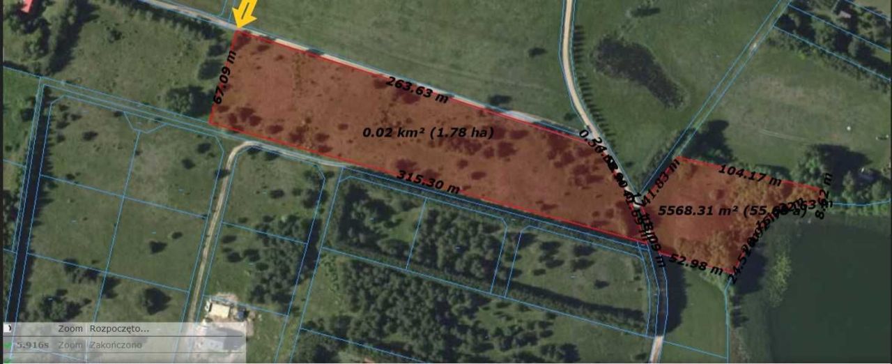 Działka inwestycyjna Pasym. Zdjęcie 4