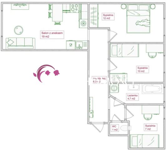 Mieszkanie 4-pokojowe Bydgoszcz. Zdjęcie 13